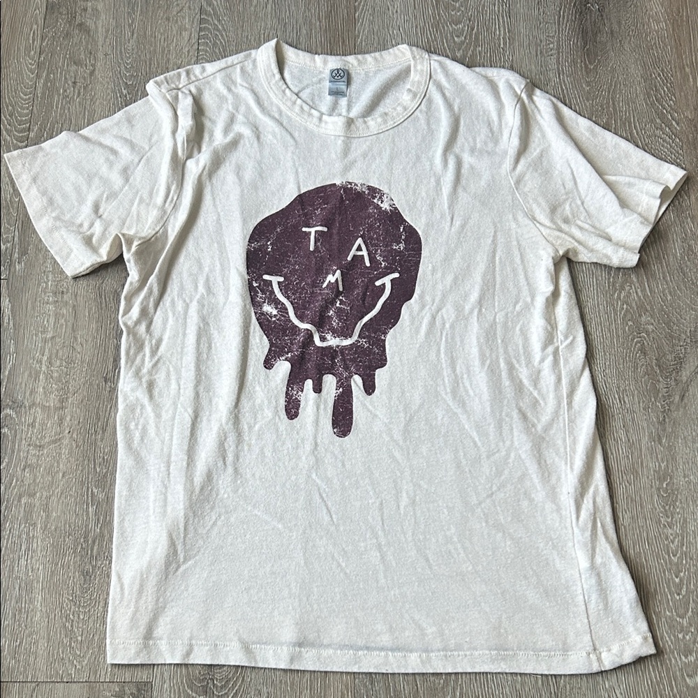 Texas A&M Cream Tee with Maroon Graphic